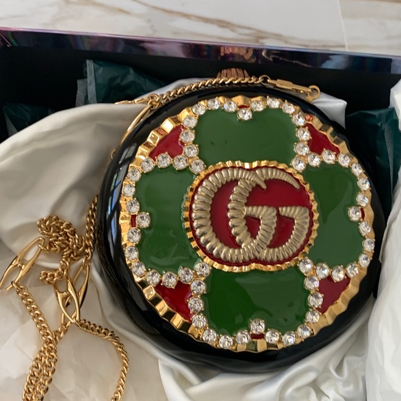 Gucci Broadway Enameled Flower Bag - Picture 2 of 12